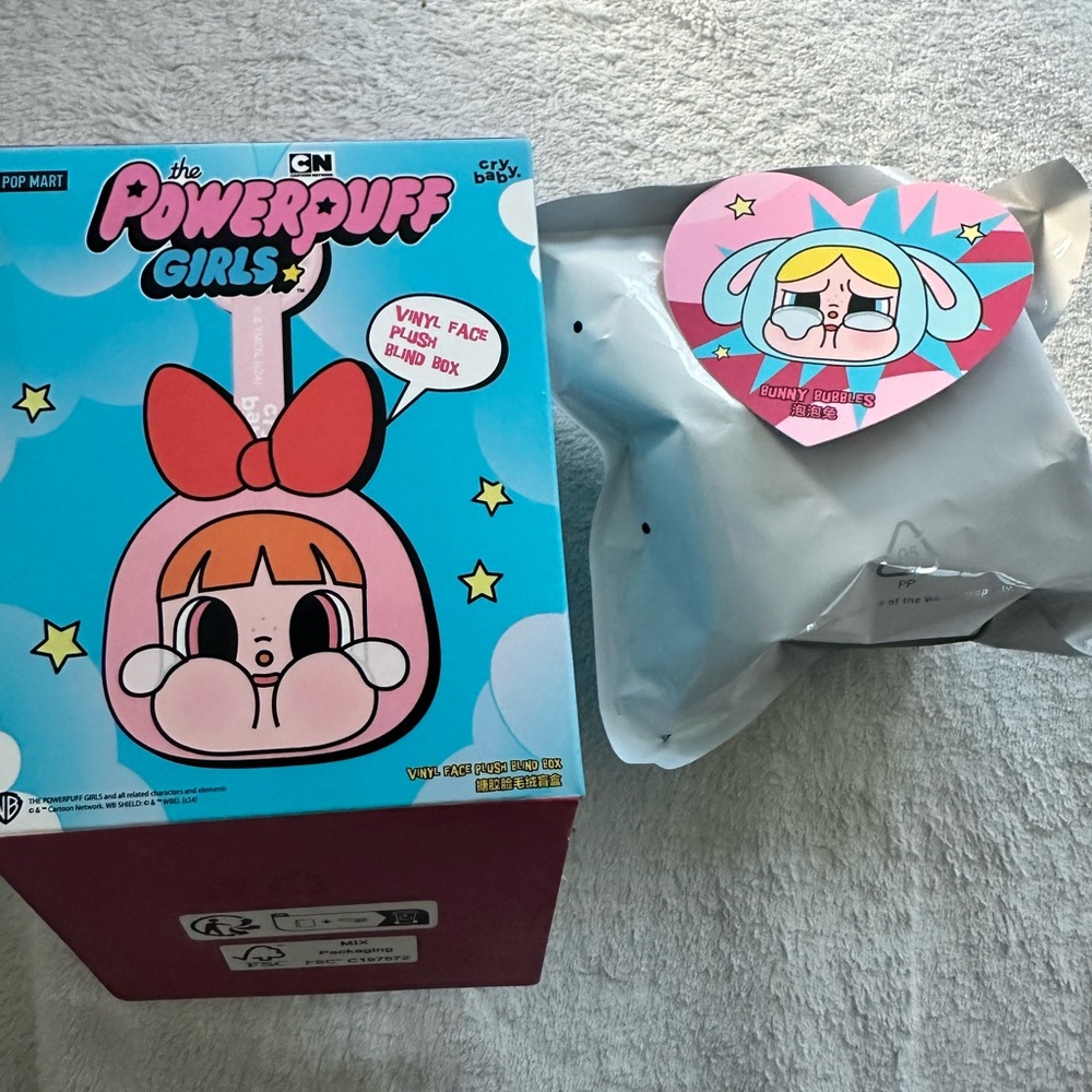 PopMart Powerpuff girls Crying Again Bunny Bubble NIB authentic